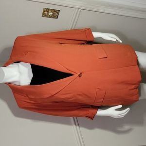NWT, Torrid, 3x, Red Orange Essential Blazer
